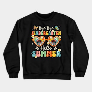 Kindergarten Hello Summer Last Day Of School Boys Crewneck Sweatshirt